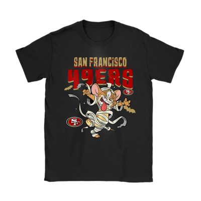 San Francisco 49ers x Halloween Masquerade NFL x Tom And Jerry Unisex T-Shirt Cotton Tee TAT16687