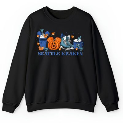 Seattle Kraken x Halloween Horror Nights x Pumpkin Face Unisex Sweatshirt TAS15752