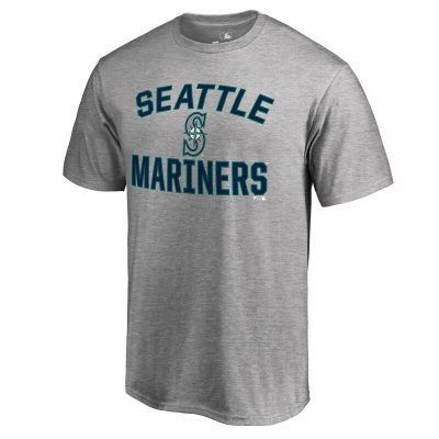 Seattle Mariners Ash Victory Arch Unisex T-Shirt Cotton Tee