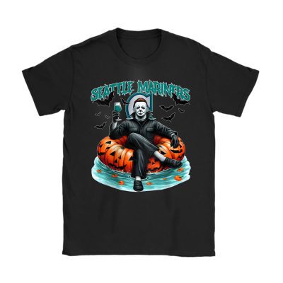 Seattle Mariners x Halloween Masquerade MLB x Michael Myers Masked Killer Unisex T-Shirt Cotton Tee TAT15844