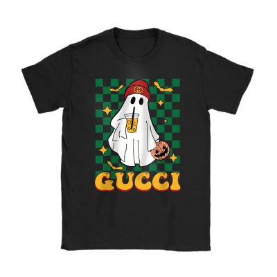 Spooky Season Cute Ghost Halloween Boujee Boojee Gucci Unisex T-Shirt Cotton Tee TAT15117