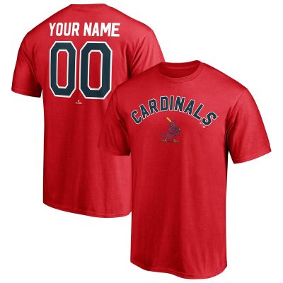 St. Louis Cardinals Red Cooperstown Winning Streak Personalized Name & Number Unisex T-Shirt Cotton Tee