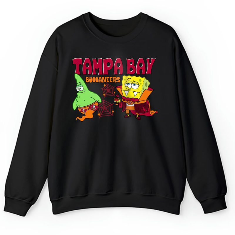 Tampa Bay Buccaneers x Halloween NFL x Spongebob Vampirebob  Ghost Patrick Unisex Sweatshirt TAS16725