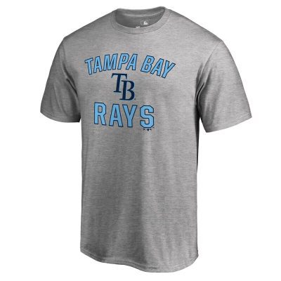 Tampa Bay Rays Ash Victory Arch Unisex T-Shirt Cotton Tee