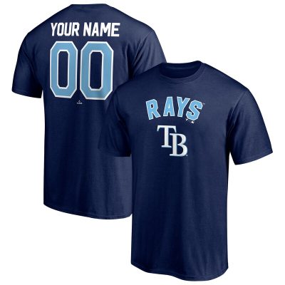 Tampa Bay Rays Navy Personalized Team Winning Streak Name & Number Unisex T-Shirt Cotton Tee