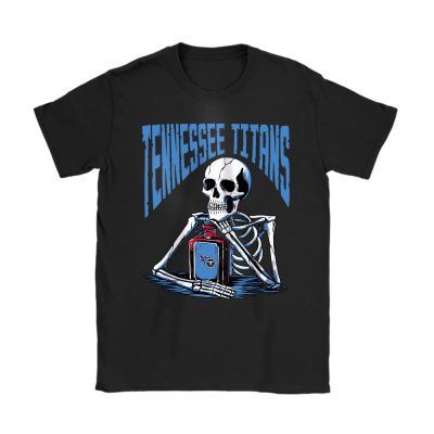 Tennessee Titans x Grim Reaper x NFL Halloween Unisex T-Shirt Cotton Tee TAT16718