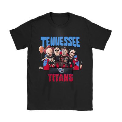 Tennessee Titans x Halloween Holiday NFL x Horror Movie Unisex T-Shirt Cotton Tee TAT16720