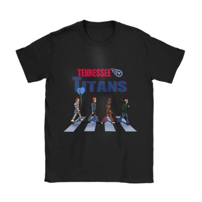 Tennessee Titans x Halloween Holiday NFL x Horror Night x Clown And Murderer Unisex T-Shirt Cotton Tee TAT16721