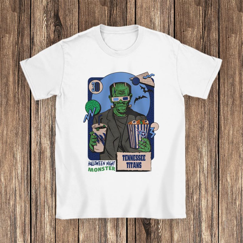 Tennessee Titans x Halloween Masquerade Wolf Man NFL Unisex T-Shirt Cotton Tee TAT16724