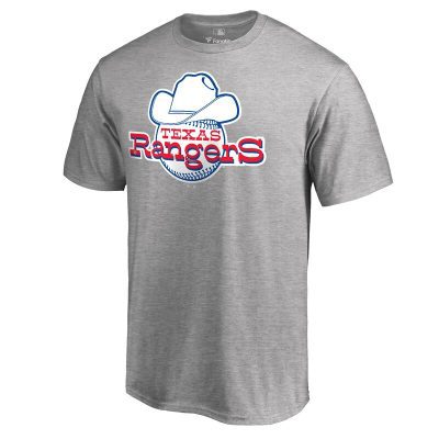 Texas Rangers Ash Cooperstown Collection Forbes Unisex T-Shirt Cotton Tee