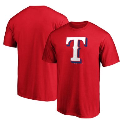 Texas Rangers Red Team Logo Unisex T-Shirt Cotton Tee