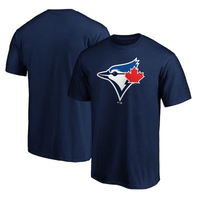 Toronto Blue Jays Navy Team Logo Unisex T-Shirt Cotton Tee