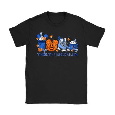 Toronto Maple Leafs x Halloween Horror Nights x Pumpkin Face Unisex T-Shirt Cotton Tee TAT15036