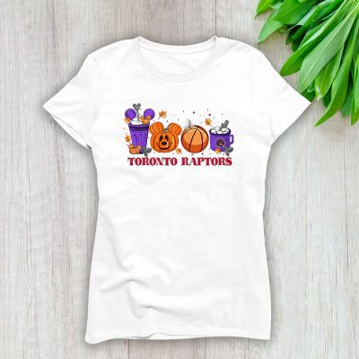 Toronto Raptors x Halloween Horror Nights x Pumpkin Face Lady T-Shirt Women Tee LTL15783