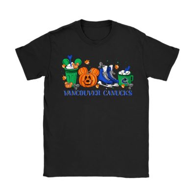 Vancouver Canucks x Halloween Horror Nights x Pumpkin Face Unisex T-Shirt Cotton Tee TAT15044