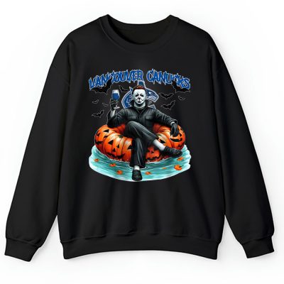 Vancouver Canucks x Halloween Masquerade NHL x Michael Myers Masked Killer Unisex Sweatshirt TAS15513