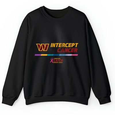 Washington Commanders Support Cancer Warrior x Intercept Cancer x Crucial Catch Unisex Sweatshirt TAS15887