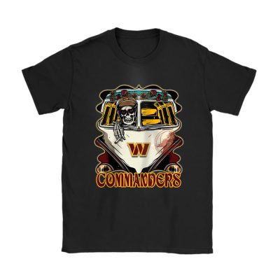 Washington Commanders x Grim Reaper x NFL Halloween Holiday Unisex T-Shirt Cotton Tee TAT16735