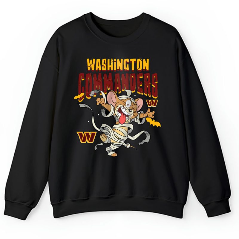 Washington Commanders x Halloween Masquerade NFL x Tom And Jerry Unisex Sweatshirt TAS16671