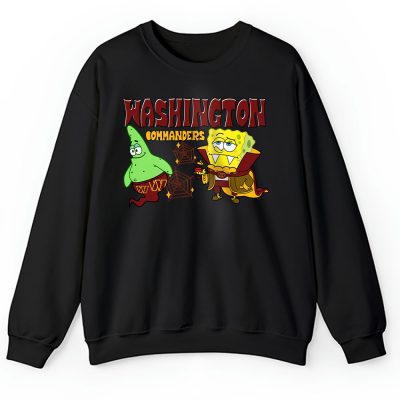 Washington Commanders x Halloween NFL x Spongebob Vampirebob  Ghost Patrick Unisex Sweatshirt TAS16739