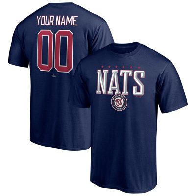 Washington Nationals Navy Hometown Legend Personalized Name & Number Unisex T-Shirt Cotton Tee