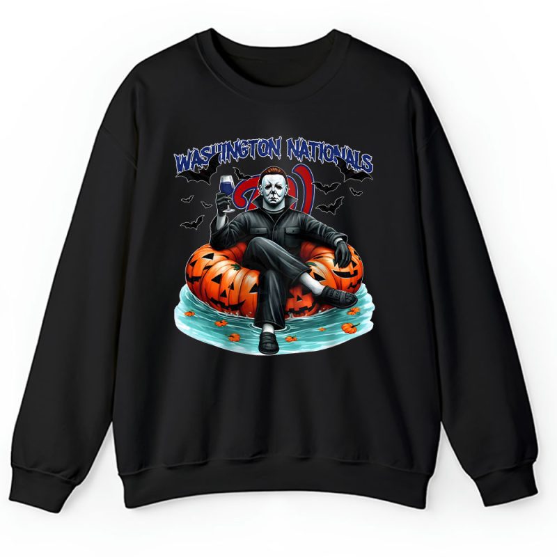 Washington Nationals x Halloween Masquerade MLB x Michael Myers Masked Killer Unisex Sweatshirt TAS15852