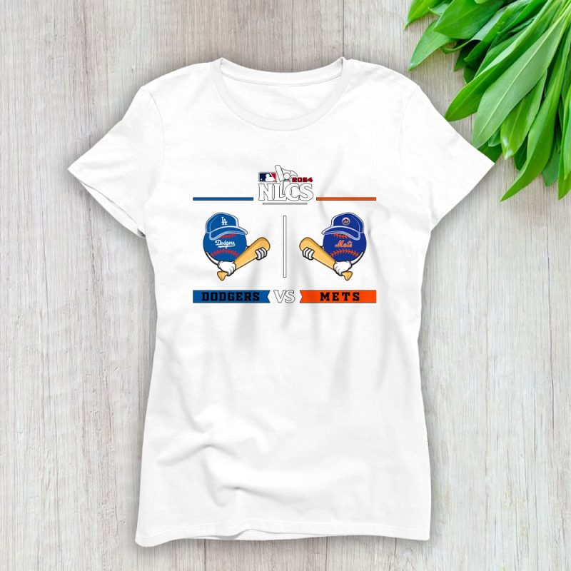 2024 NLCS LA Dodgers Vs NY Mets Baseball Gift For Fan Lady T-Shirt Women Tee LTL19452