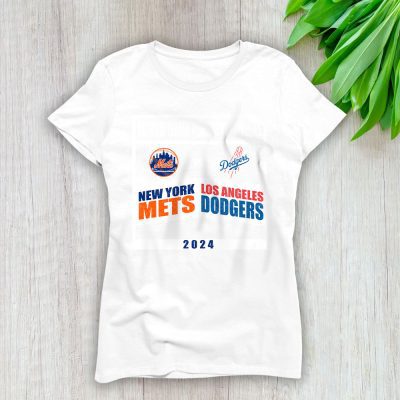 2024 NLCS LA Dodgers Vs NY Mets Baseball Gift For Fan Lady T-Shirt Women Tee LTL19458