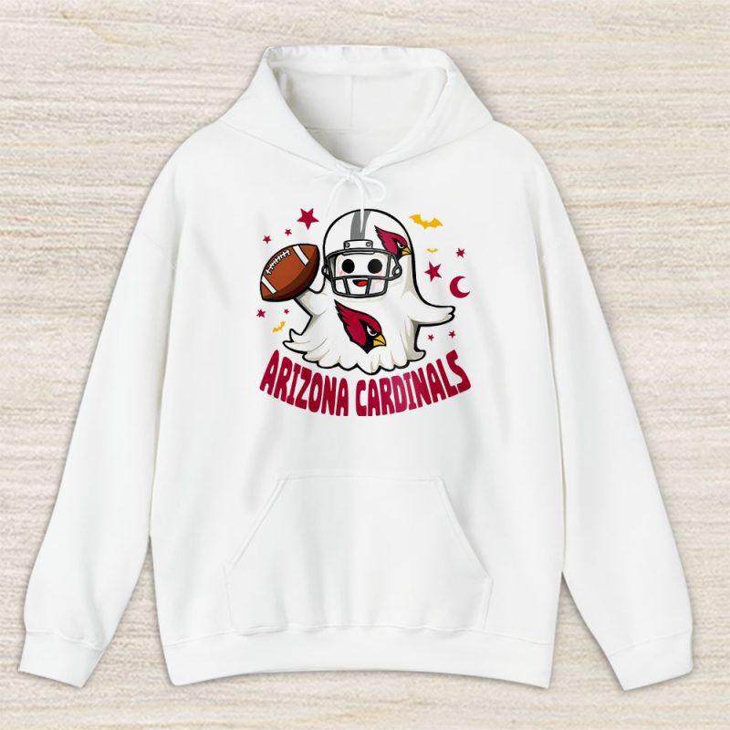 Arizona Cardinals Happy Halloween NFL Cute Ghost Football Unisex Hoodie TAH18908