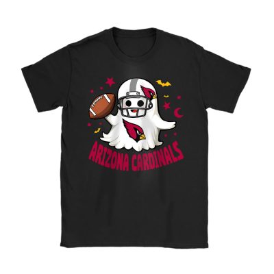 Arizona Cardinals Happy Halloween NFL Cute Ghost Football Unisex T-Shirt Cotton Tee TAS18908