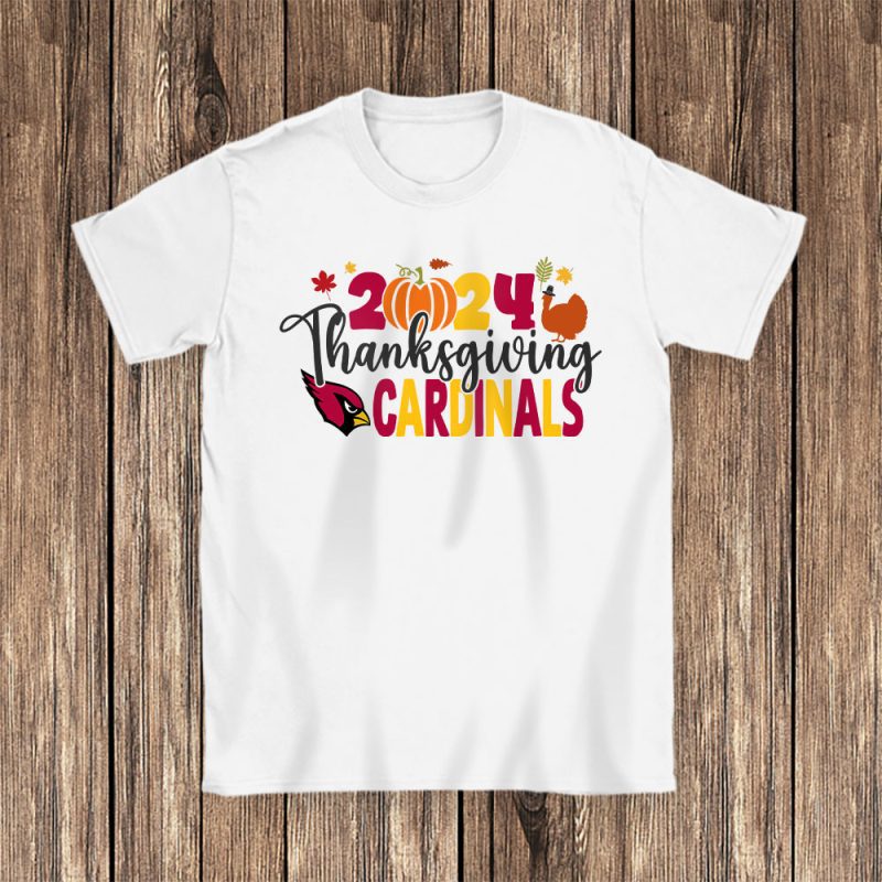 Arizona Cardinals Happy Thanksgiving NFL Thanksgiving Gift Unisex T-Shirt Cotton Tee TAS18273