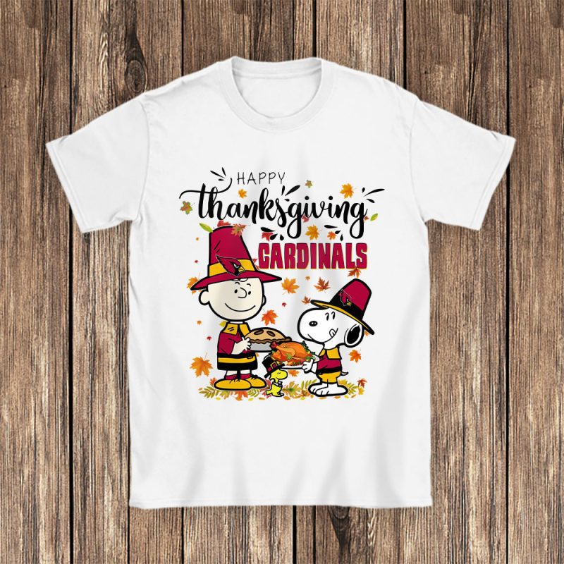 Arizona Cardinals Happy Thanksgiving NFL Thanksgiving Gift Unisex T-Shirt Cotton Tee TAS18278