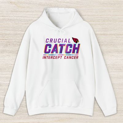 Arizona Cardinals Support Cancer Warrior Crucial Catch Intercept Cancer Unisex Hoodie TAH17112