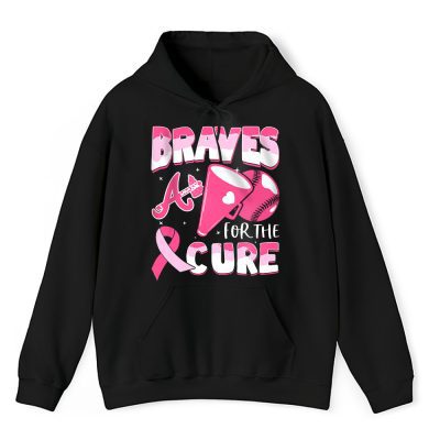 Atlanta Braves Support Cancer Warrior Cancer Awareness Breast Cancer Gift Unisex Hoodie TAH17770