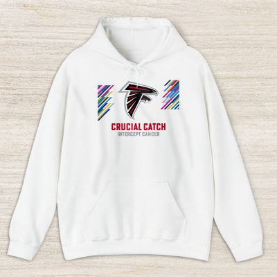 Atlanta Falcons Support Cancer Warrior Crucial Catch Intercept Cancer Unisex Hoodie TAH17126