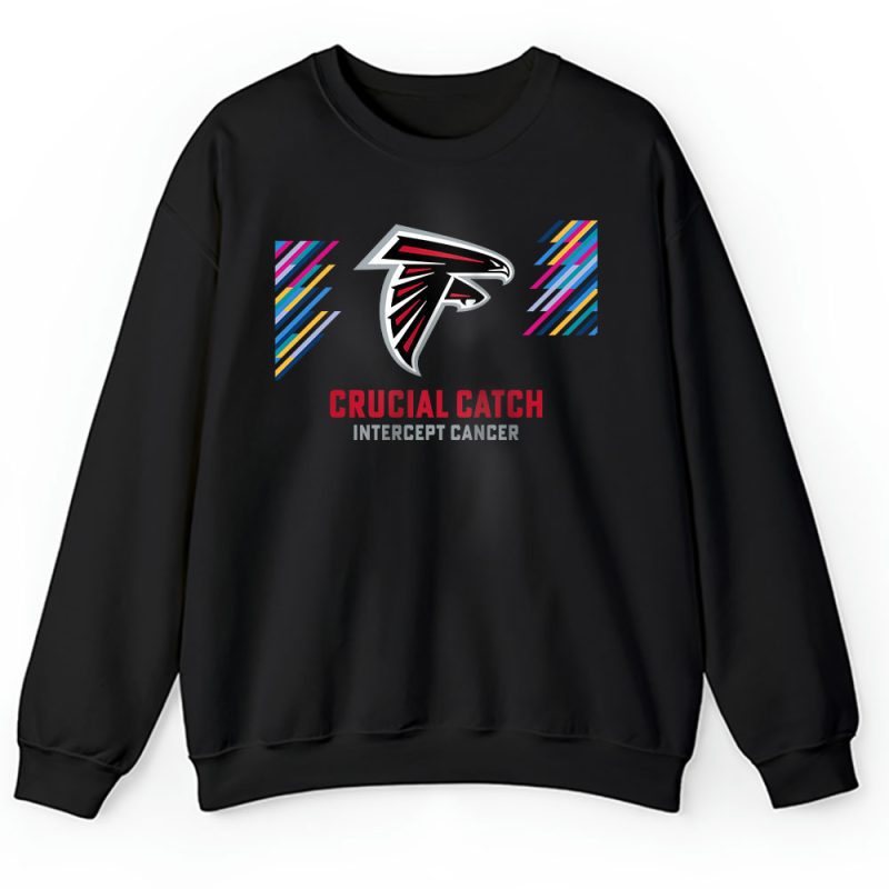 Atlanta Falcons Support Cancer Warrior Crucial Catch Intercept Cancer Unisex Sweatshirt TAS17126