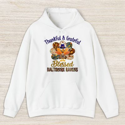 Baltimore Ravens Thanksgiving Gift For Fan Happythanksgiving Turkey Unisex Hoodie TAH17882