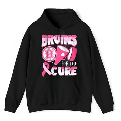 Boston Bruins Support Cancer Warrior Cancer Awareness Breast Cancer Gift Unisex Hoodie TAH17774