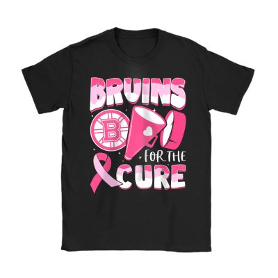 Boston Bruins Support Cancer Warrior Cancer Awareness Breast Cancer Gift Unisex T-Shirt Cotton Tee TAT17774