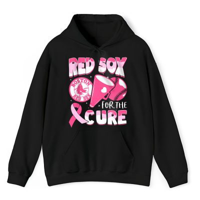 Boston Red Sox Support Cancer Warrior Cancer Awareness Breast Cancer Gift Unisex Hoodie TAH17777