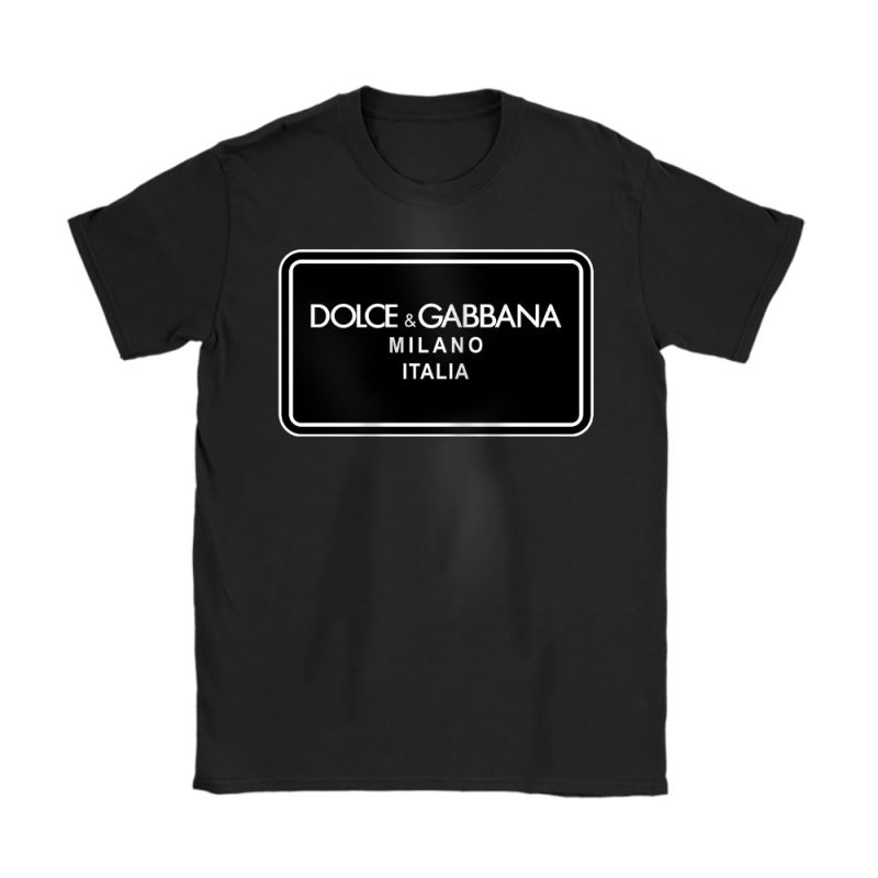 Branded Tag Dolce & Gabbana Unisex T-Shirt Cotton Tee TAS19325