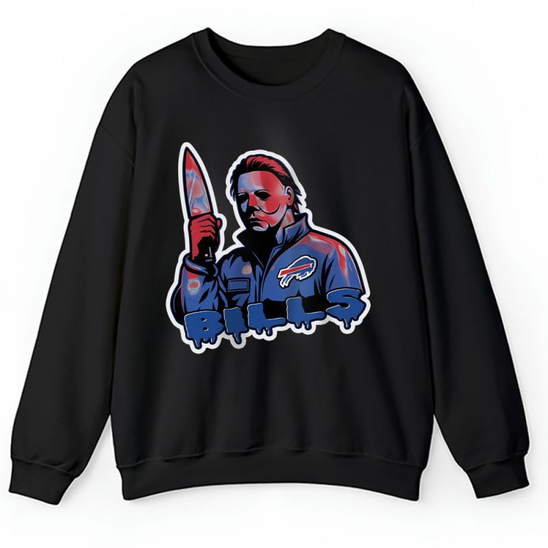 Buffalo Bills Halloween Masquerade NFL Michael Myers Masked Killer Unisex Sweatshirt TAS17541