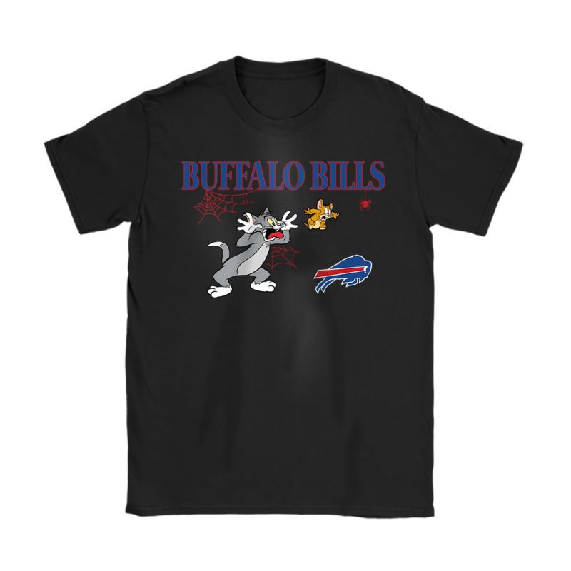 Buffalo Bills x Halloween Masquerade NFL x Tom And Jerry Unisex T-Shirt Cotton Tee TAT16937