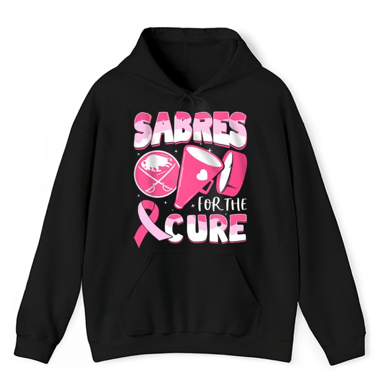 Buffalo Sabres Support Cancer Warrior Cancer Awareness Breast Cancer Gift Unisex Hoodie TAH17781