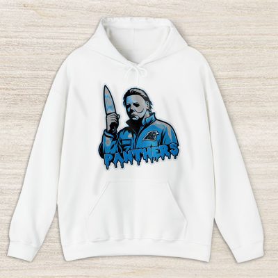 Carolina Panthers Halloween Masquerade NFL Michael Myers Masked Killer Unisex Hoodie TAH17547