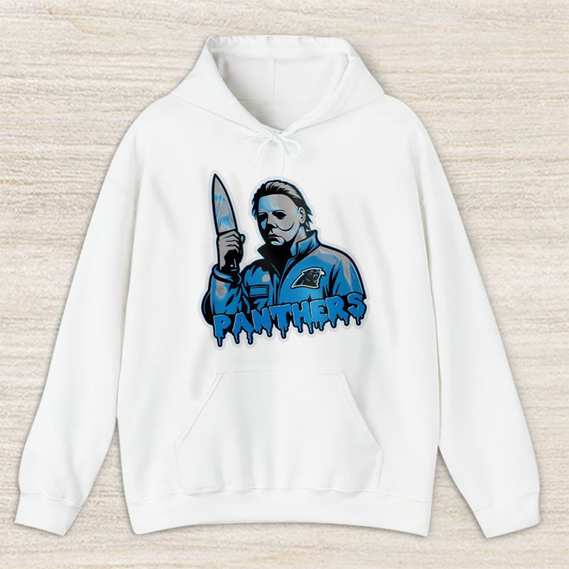 Carolina Panthers Halloween Masquerade NFL Michael Myers Masked Killer Unisex Hoodie TAH17547
