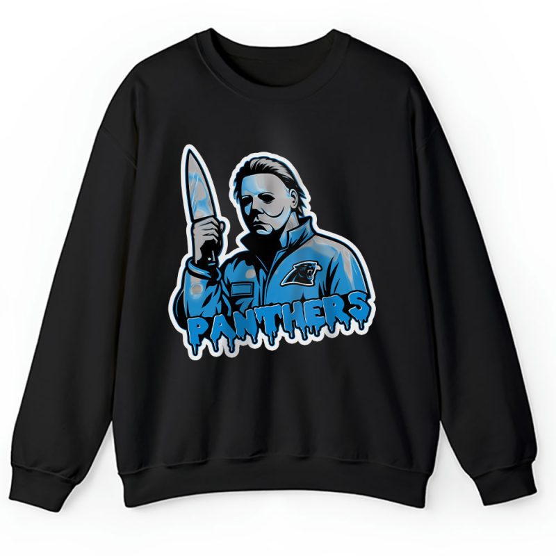 Carolina Panthers Halloween Masquerade NFL Michael Myers Masked Killer Unisex Sweatshirt TAS17547