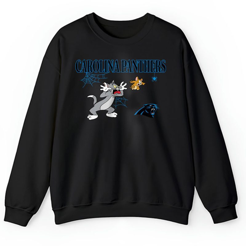 Carolina Panthers x Halloween Masquerade NFL x Tom And Jerry Unisex Sweatshirt TAS16938