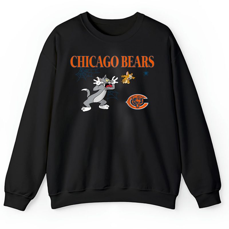 Chicago Bears x Halloween Masquerade NFL x Tom And Jerry Unisex Sweatshirt TAS16939