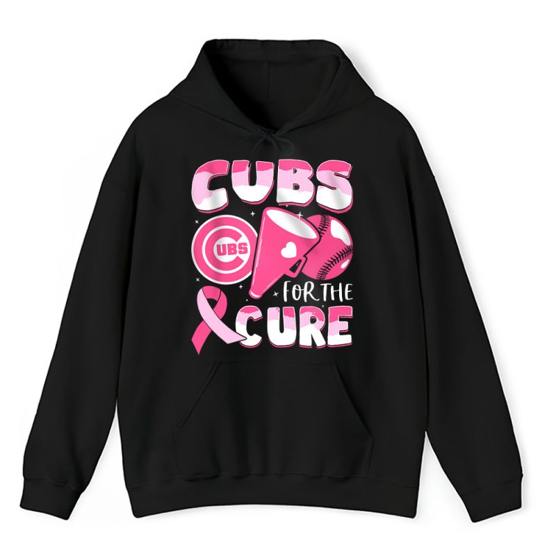 Chicago Cubs Support Cancer Warrior Cancer Awareness Breast Cancer Gift Unisex Hoodie TAH17788